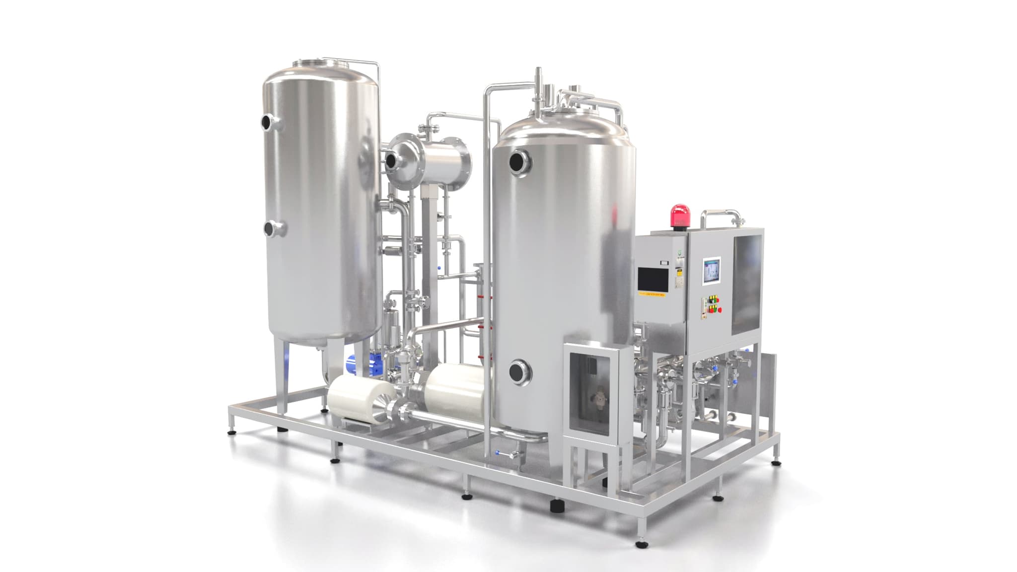 RAPIDcarbomix carbonation mixer, 3D render front view