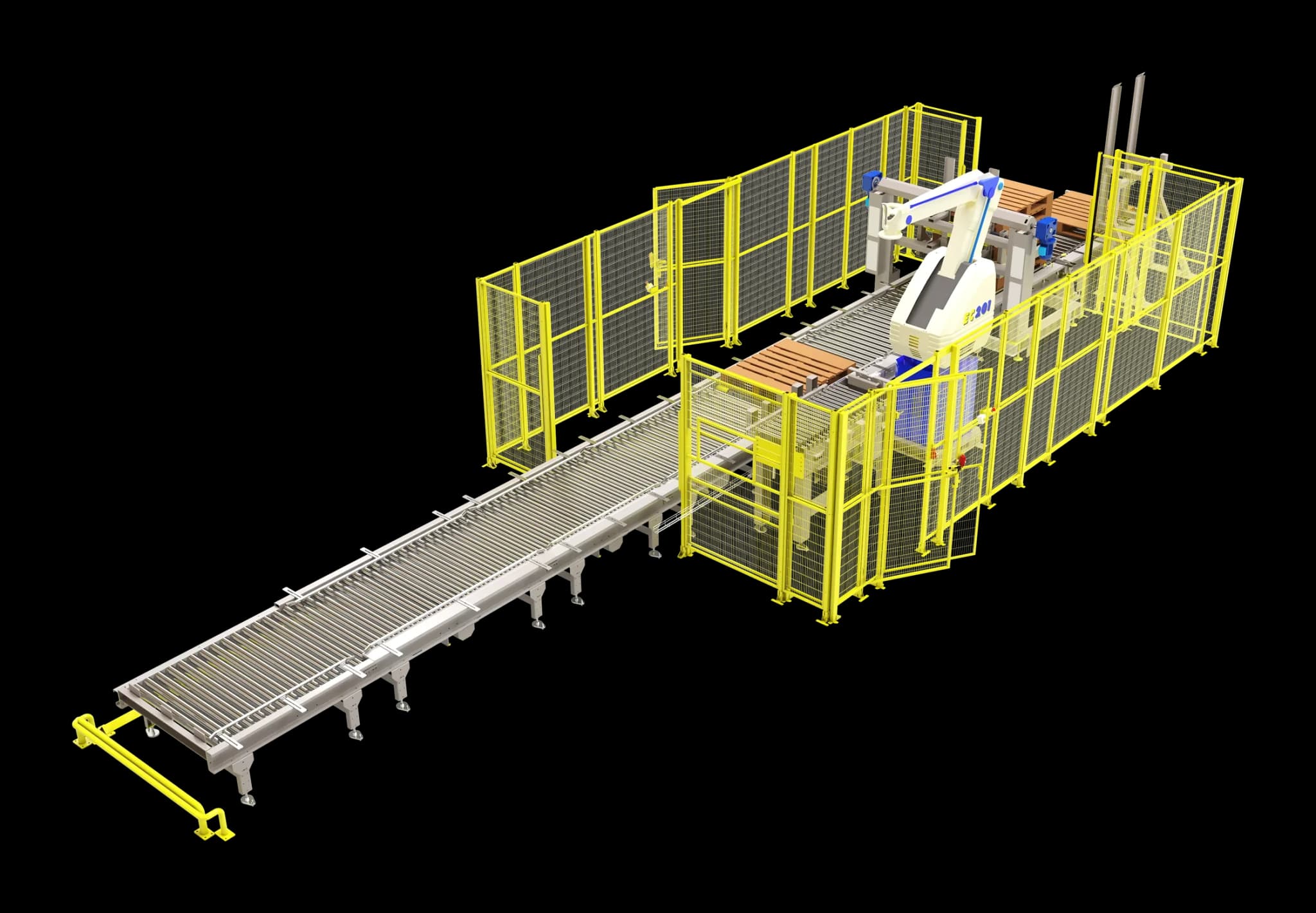 RAPIDpal-robo robotic palletiser, alternate 3D view