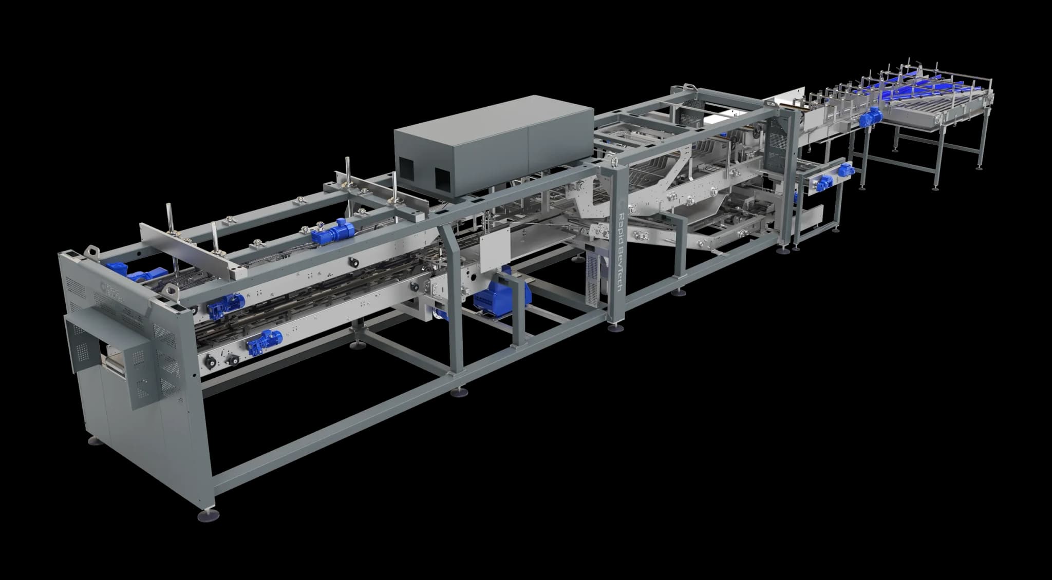 RAPIDwrap wrap-around case packer, alternate 3D view