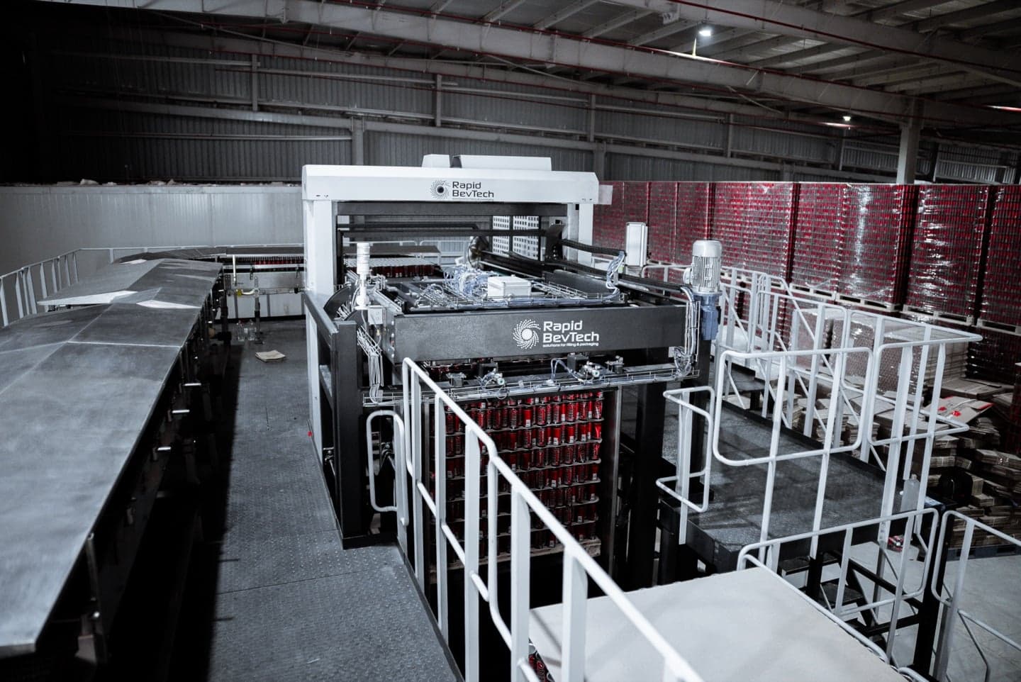RAPIDde-pal de-palletiser, full machine view