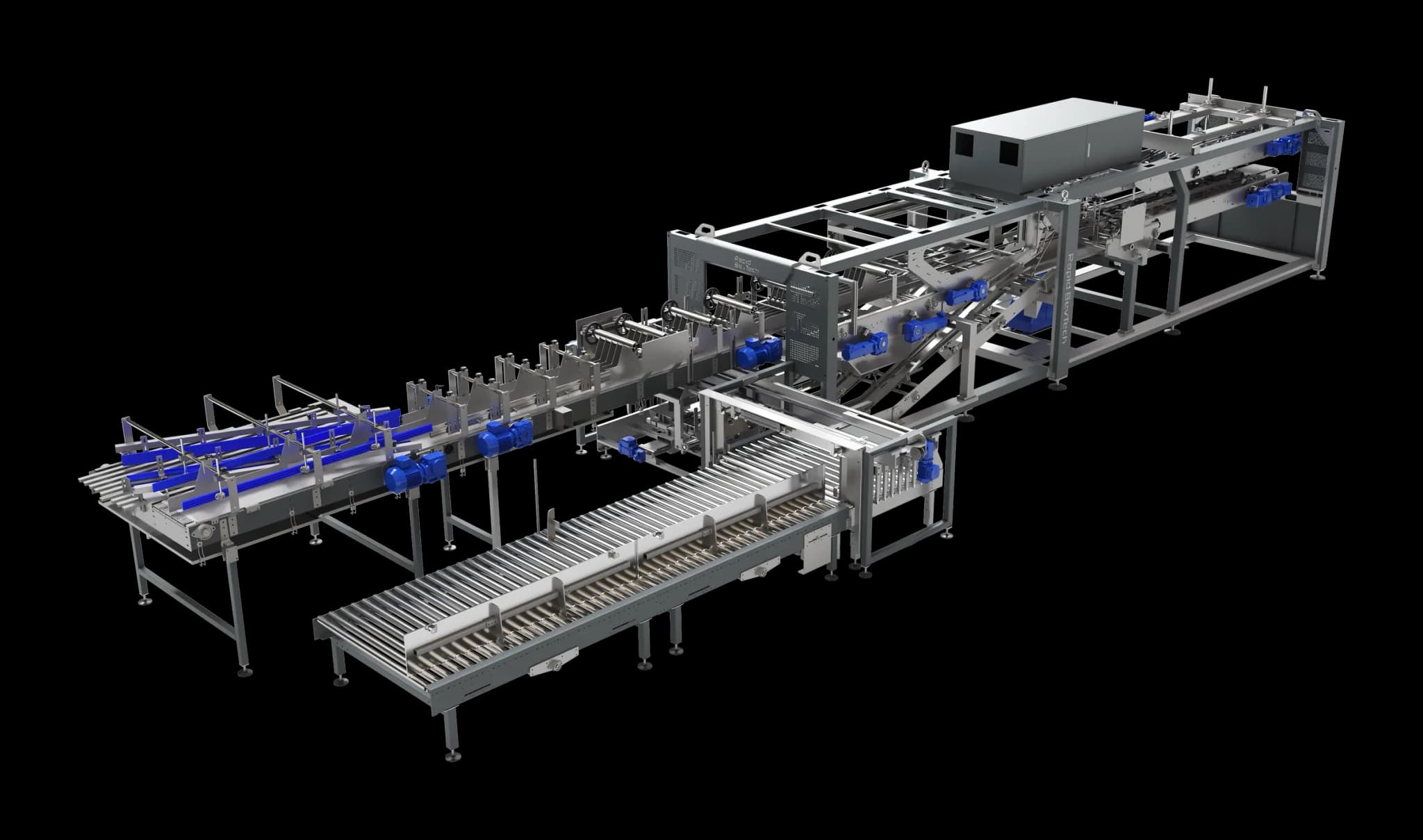 RAPIDwrap wrap-around case packer, 3D render
