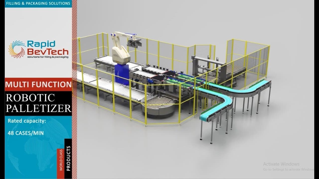 Palletiser (RAPIDpal-robo) in operation