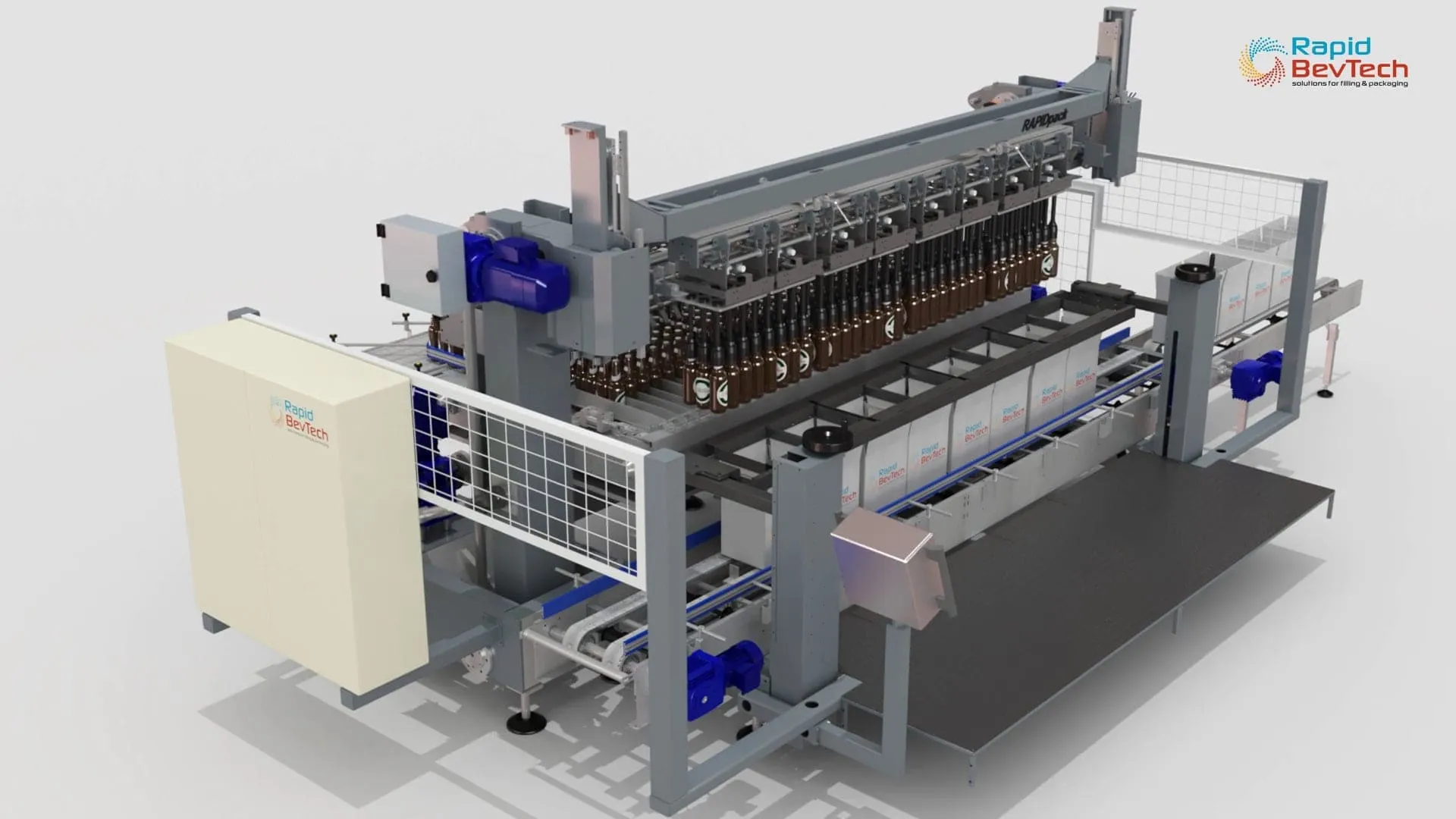 RAPIDpack Einpacker, 3D-Rendering Frontansicht