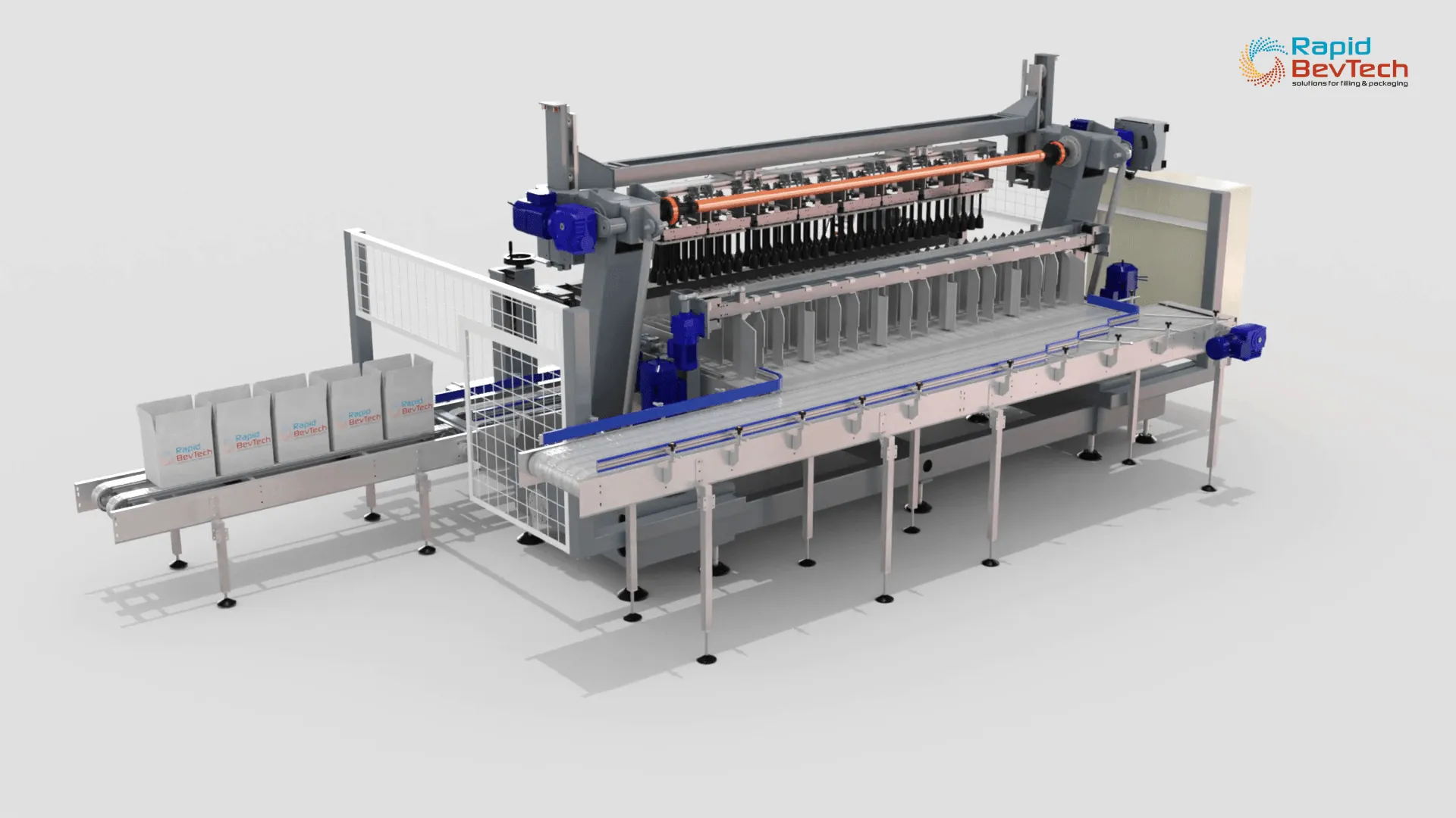 RAPIDpack Einpacker, 3D-Rendering Rückansicht