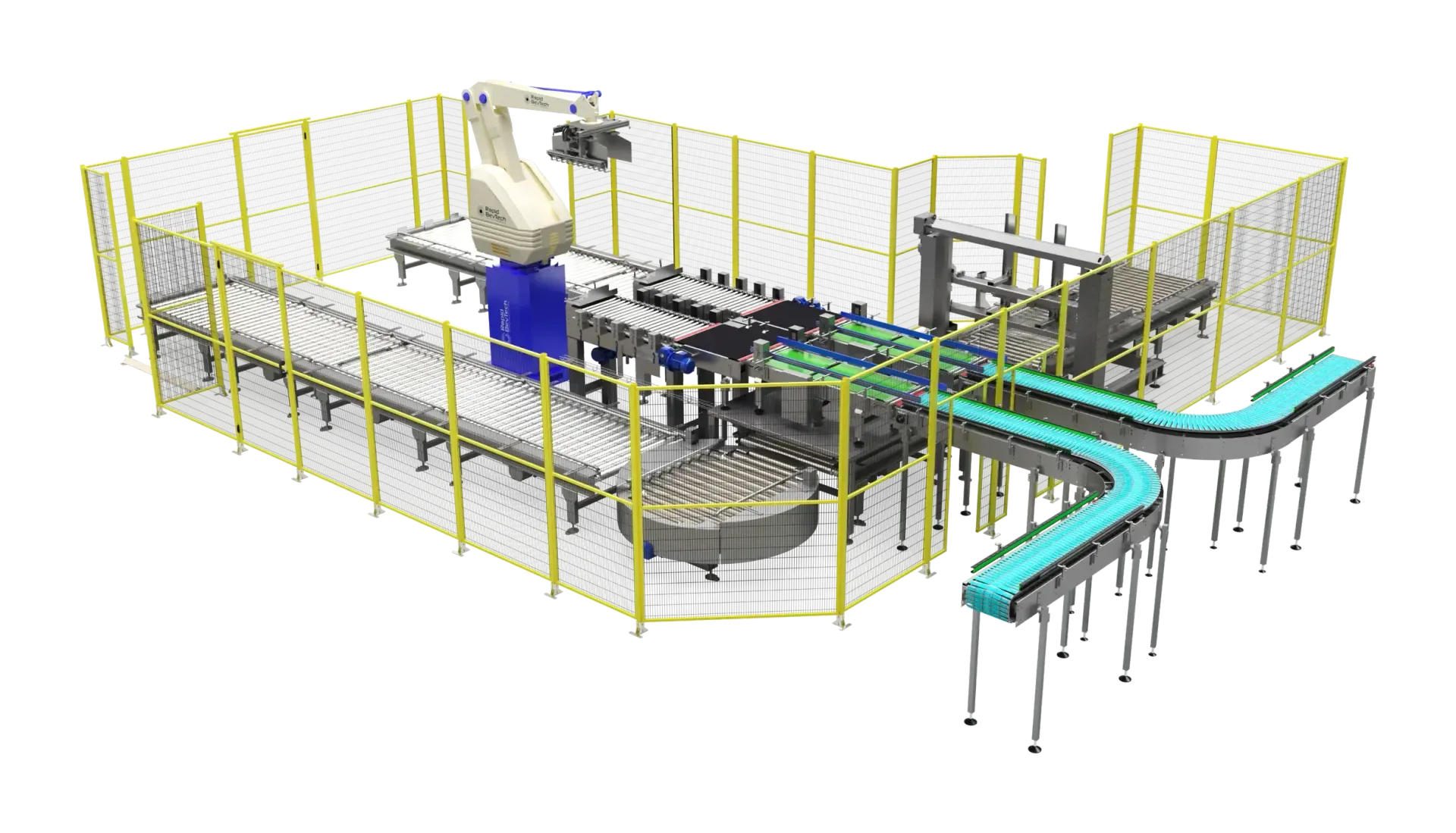 RAPIDpal-robo Roboterpalettierer, 3D-Rendering