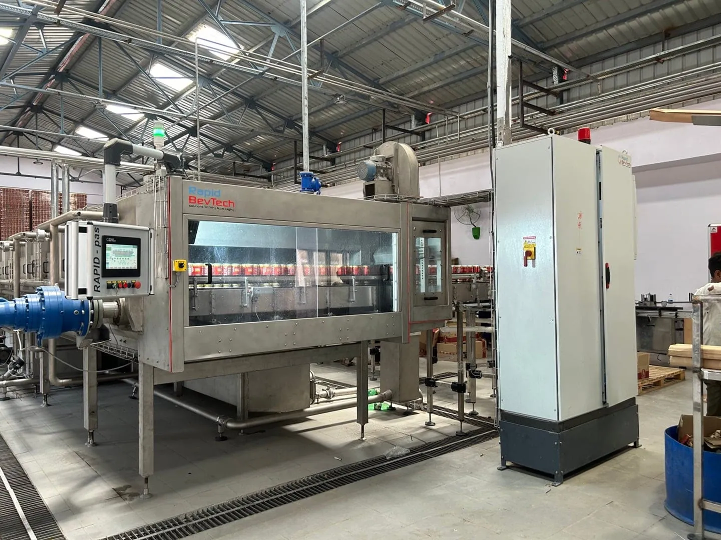 RAPIDpas Pasteur, Front, Gesamtmaschine