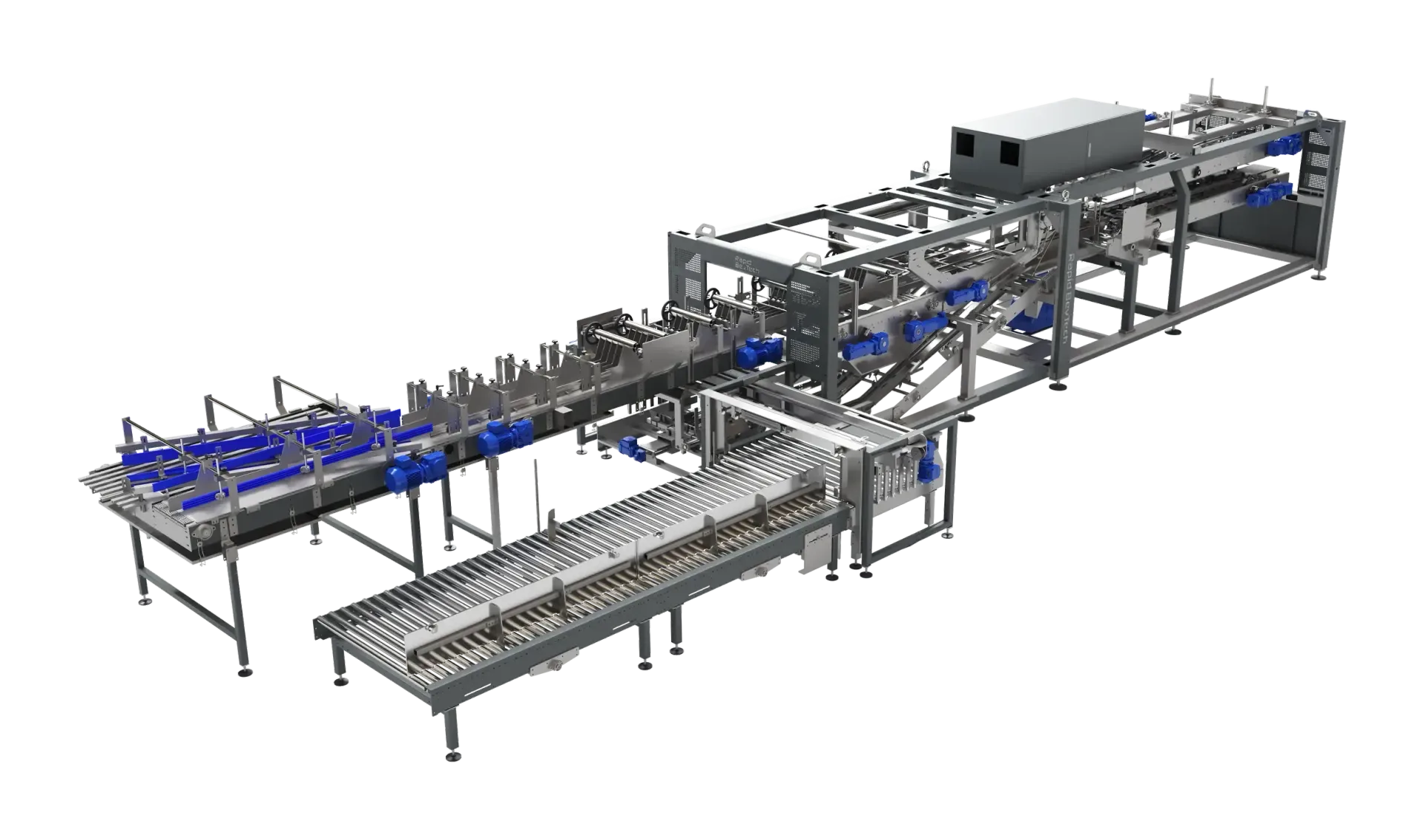 RAPIDwrap纸箱裹包机3D渲染图